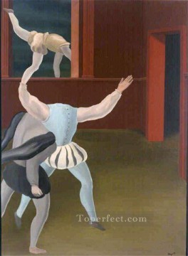 有名な要約 Painting - 中世のパニック 1927 シュルレアリスム